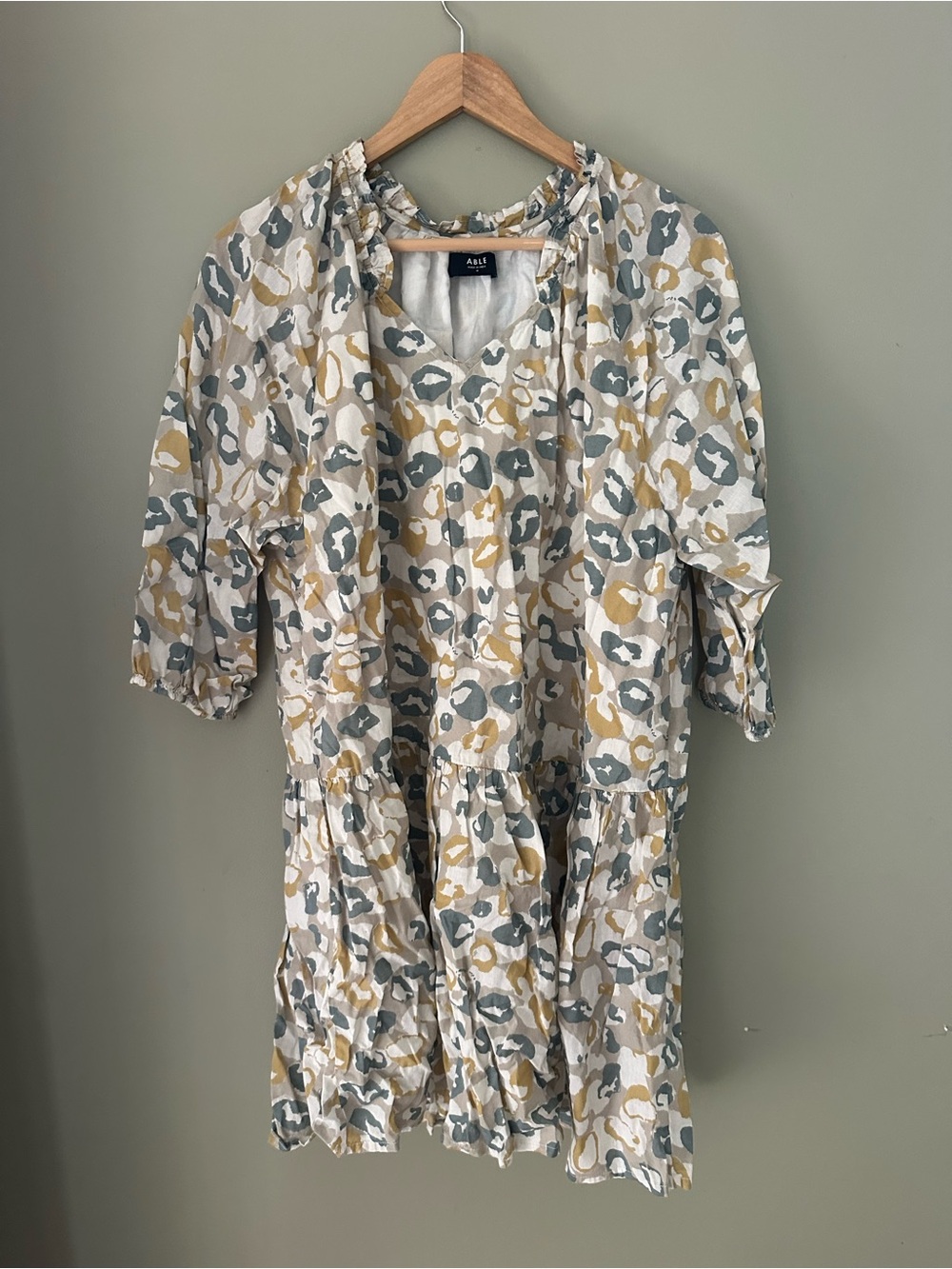ABLE Hannah Raglan Flounce Dress